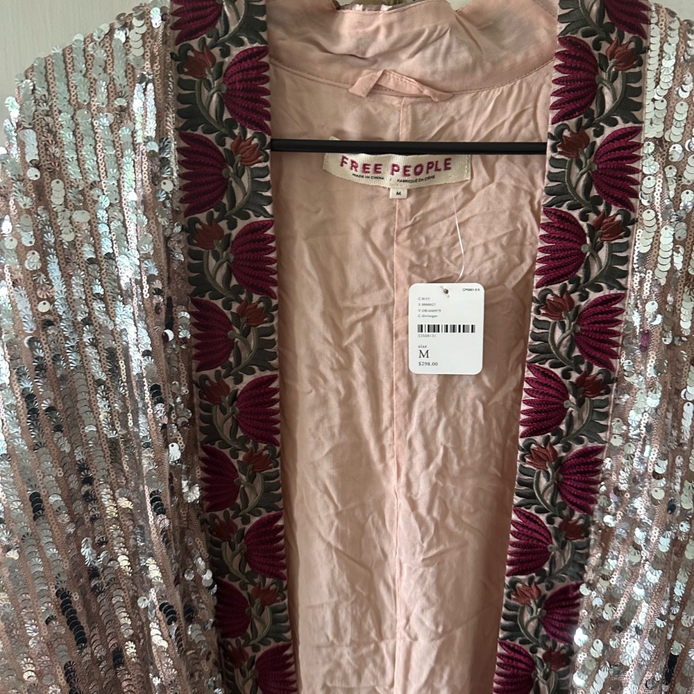 Free People Light is Coming Duster - Silver